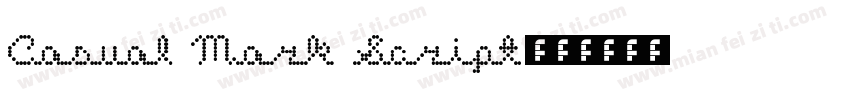 Casual Mark Script字体转换